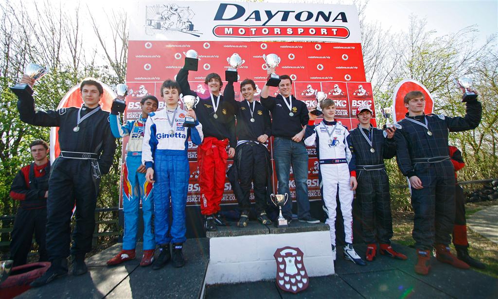 The top 3 teams on the podium from the BSKC 2012